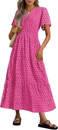 Abrielle – Broderie Maxi Dress