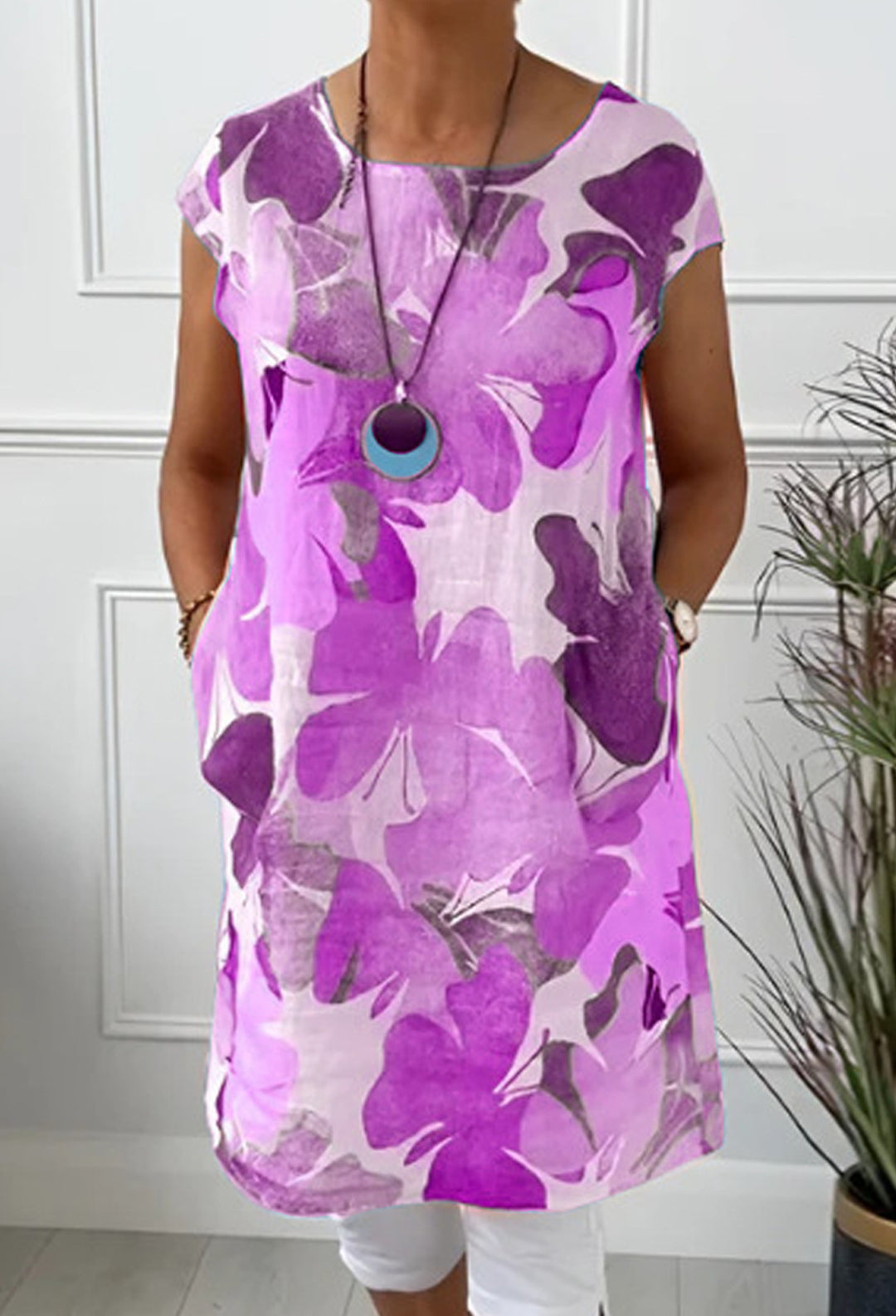 Delfina – Relaxed Floral Tunic Dress