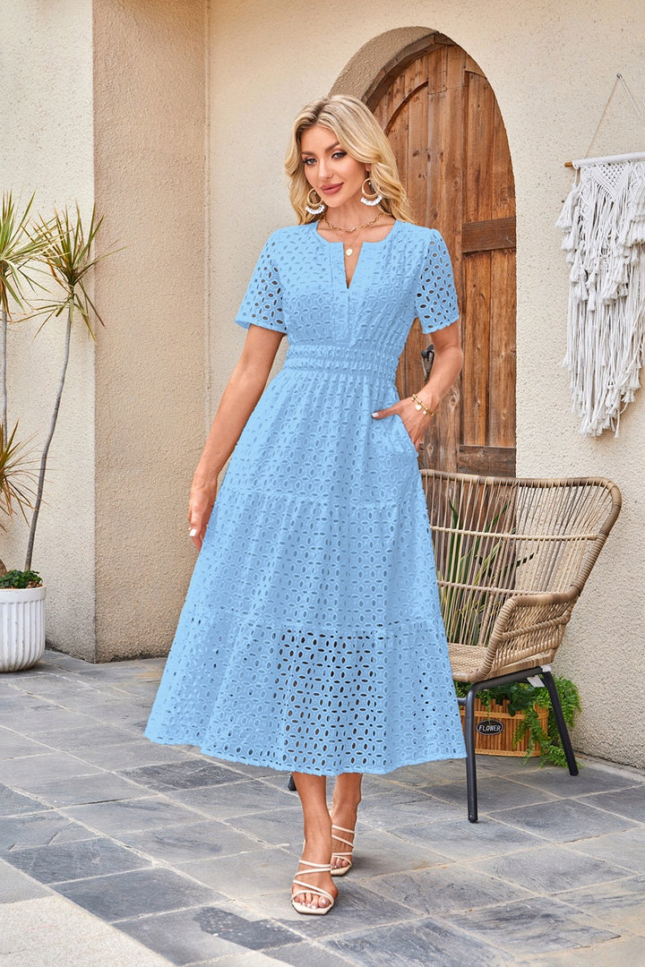 Abrielle – Broderie Maxi Dress