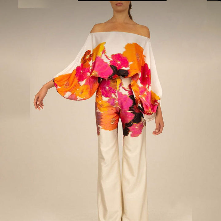 Xelina – Printed Wide-Leg Co-Ord Set