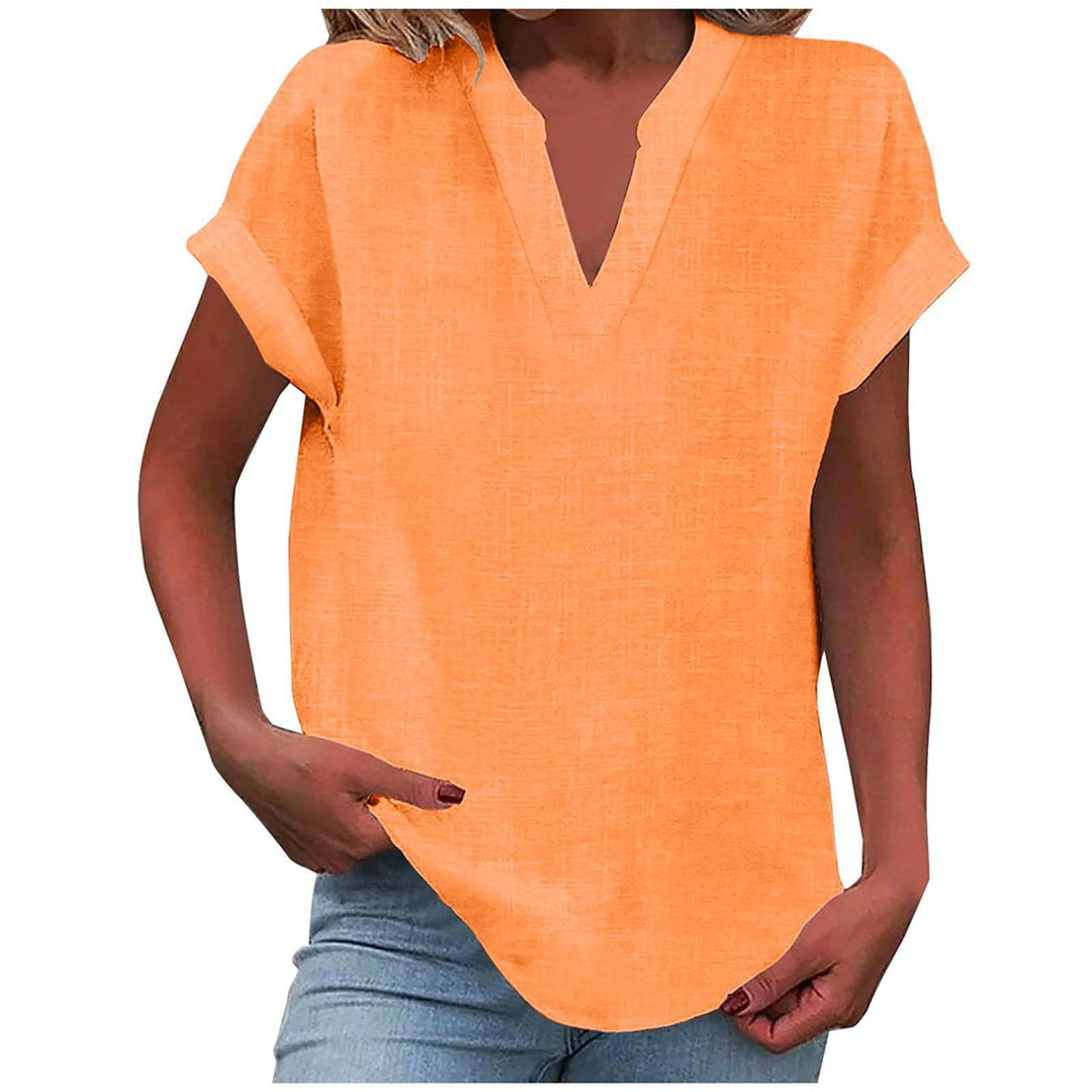 Xavina – Relaxed V-Neck Blouse