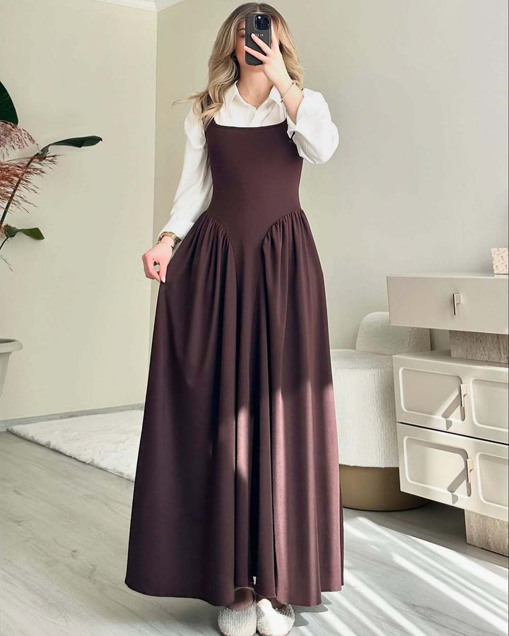 Delphine – Sculpted Flare Midi Dress