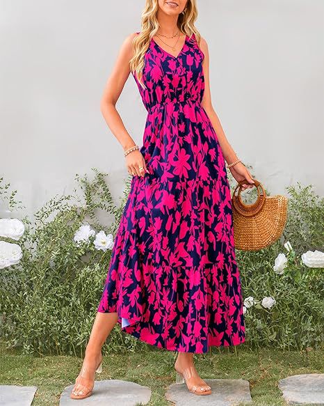 Belvia – Tiered Floral Maxi Dress