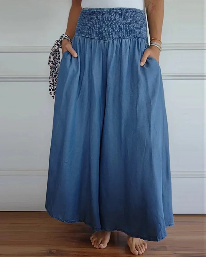 Alicia – Smocked Waist Maxi Skirt