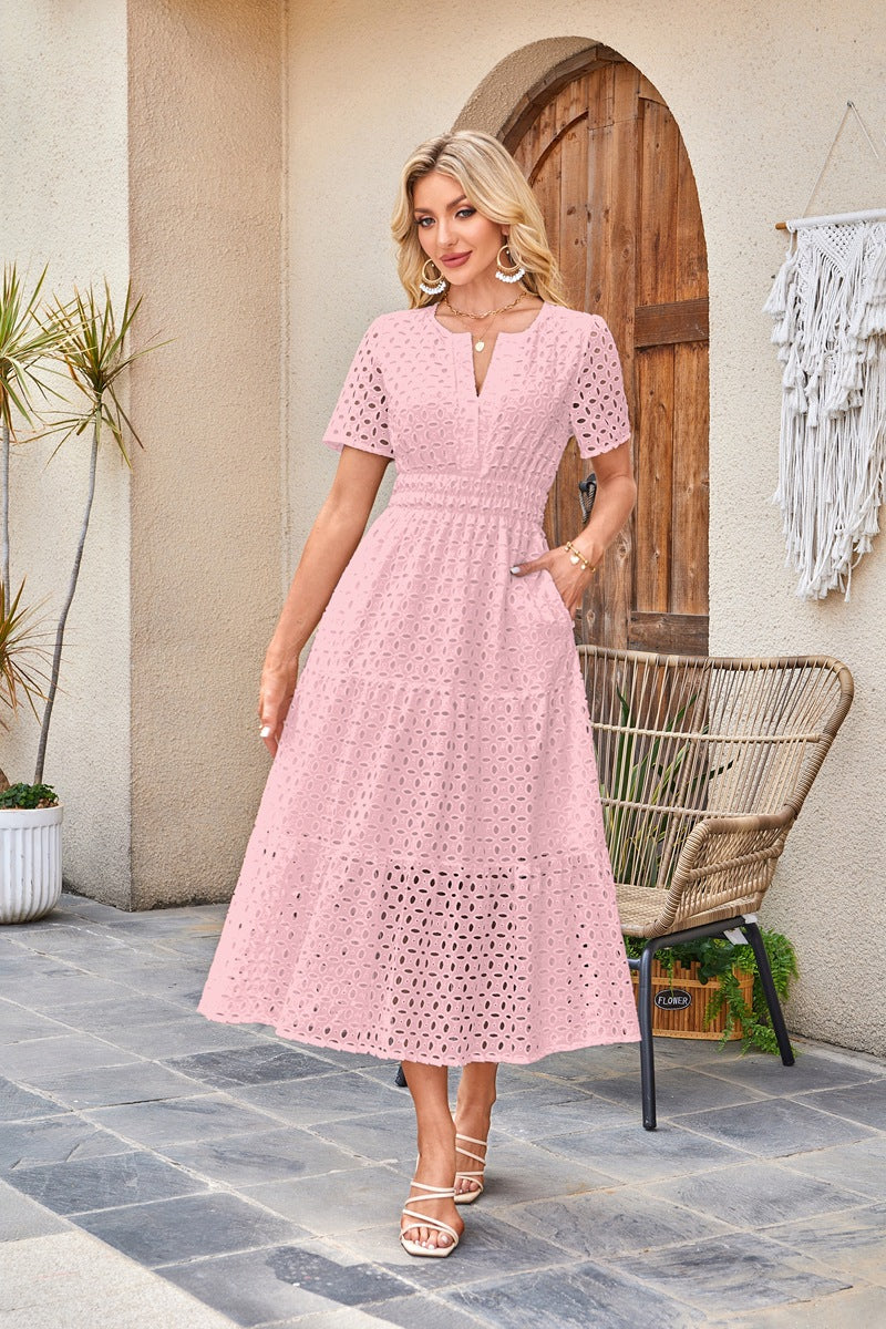 Abrielle – Broderie Maxi Dress