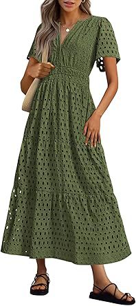 Abrielle – Broderie Maxi Dress