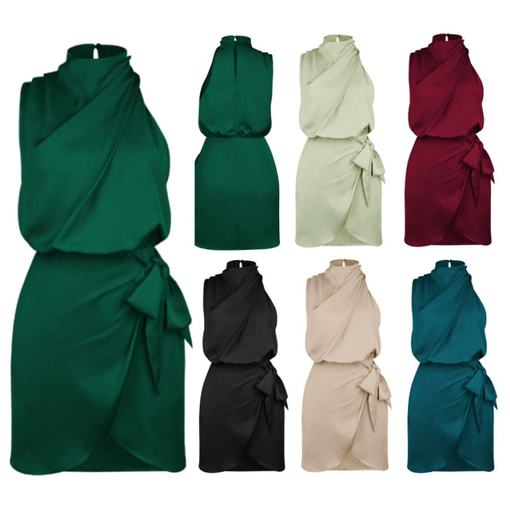 Duane – Draped Halter Mini Dress
