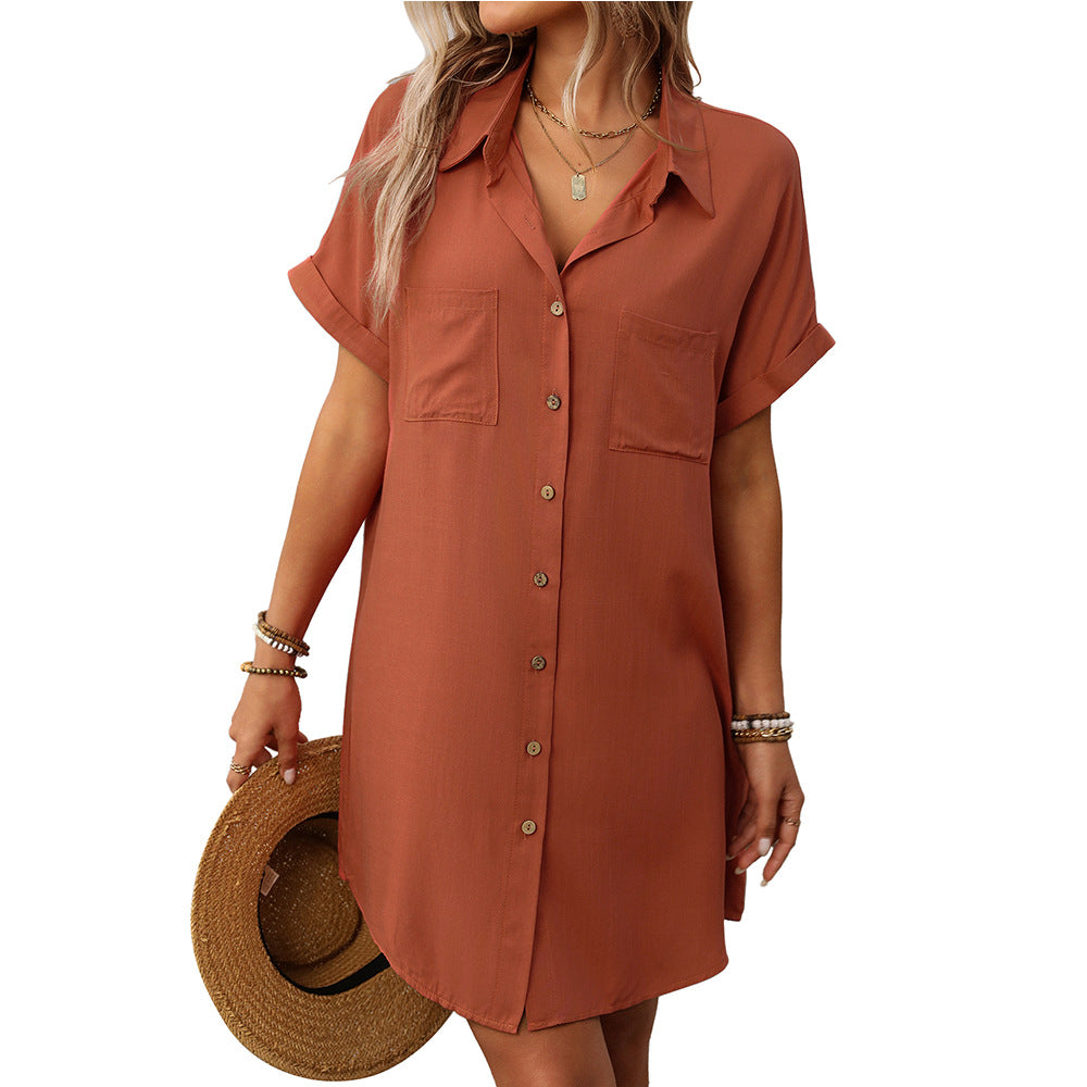 Arletta – Relaxed Button-Up Shirt Dress