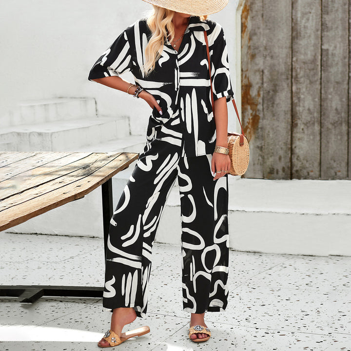 Zairra – Abstract Print Co-Ord Set