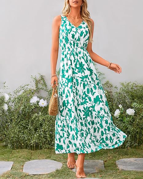 Belvia – Tiered Floral Maxi Dress