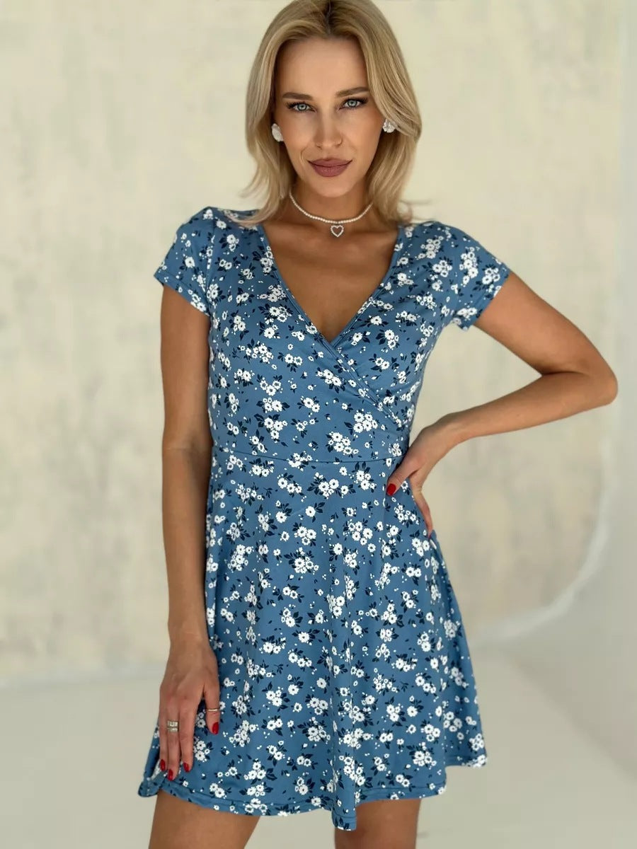 Danea – Printed Wrap Dress