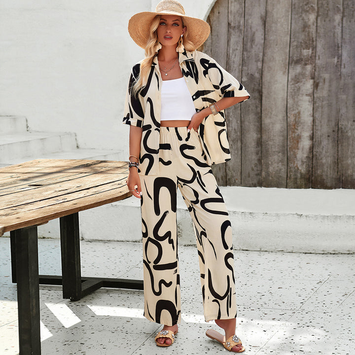 Zairra – Abstract Print Co-Ord Set