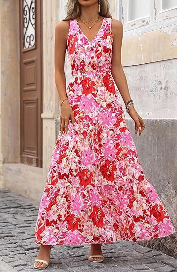 Belvia – Tiered Floral Maxi Dress