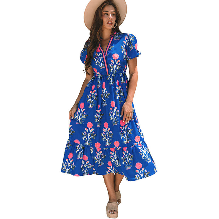 Xanthe – Floral Tiered Midi Dress