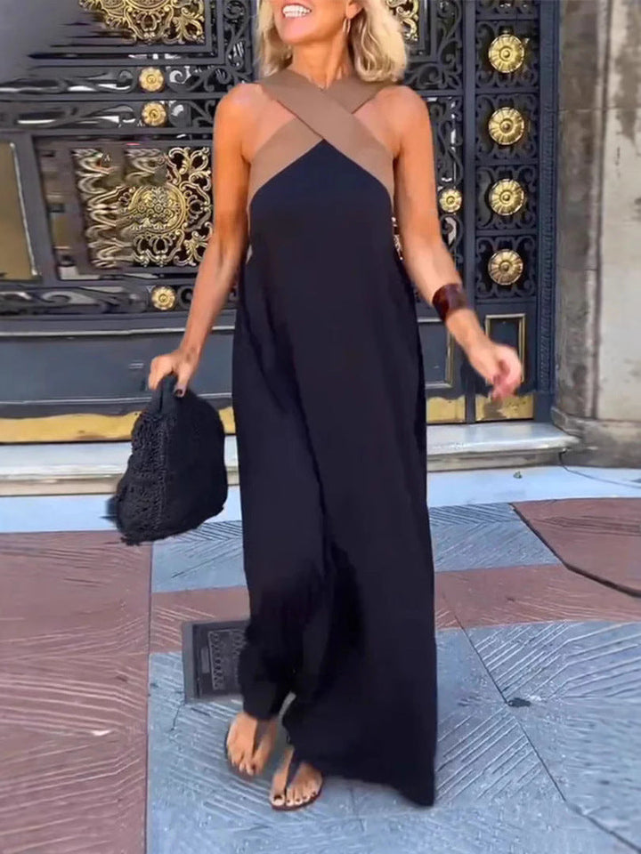 Adesewa – Cross Neck Maxi Dress