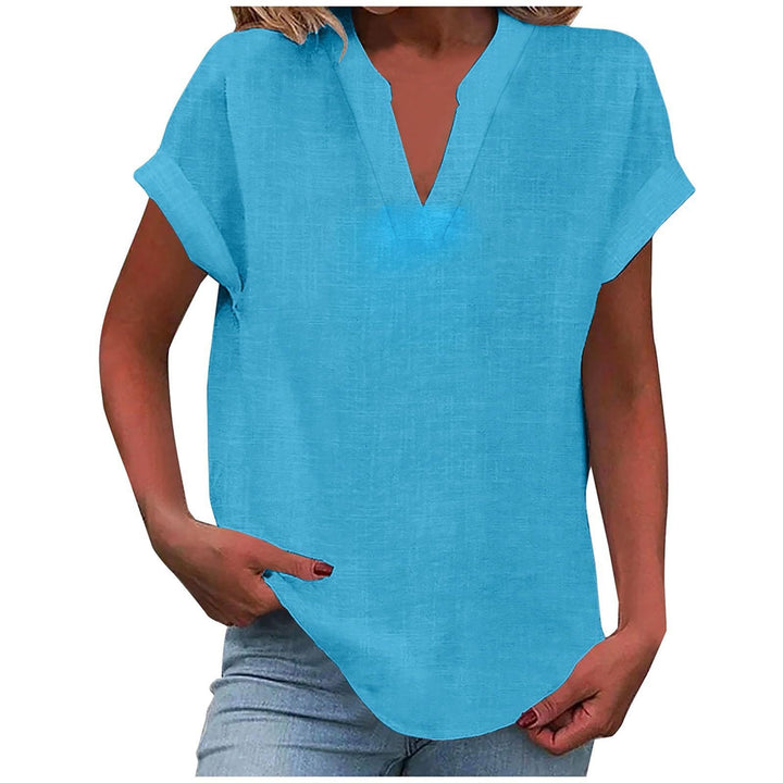 Xavina – Relaxed V-Neck Blouse