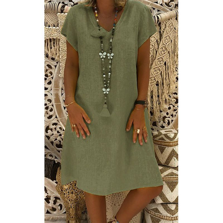 Daena – Relaxed Fit V-Neck Dress