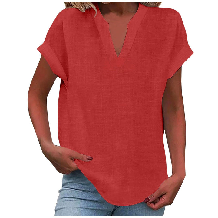 Xavina – Relaxed V-Neck Blouse