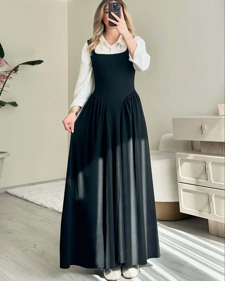 Delphine – Sculpted Flare Midi Dress