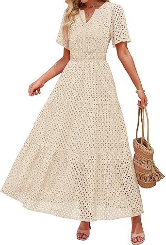 Abrielle – Broderie Maxi Dress