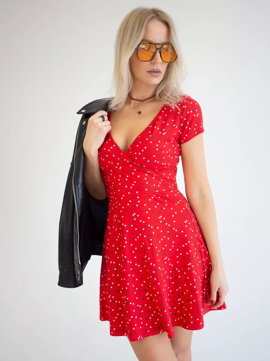 Danea – Printed Wrap Dress