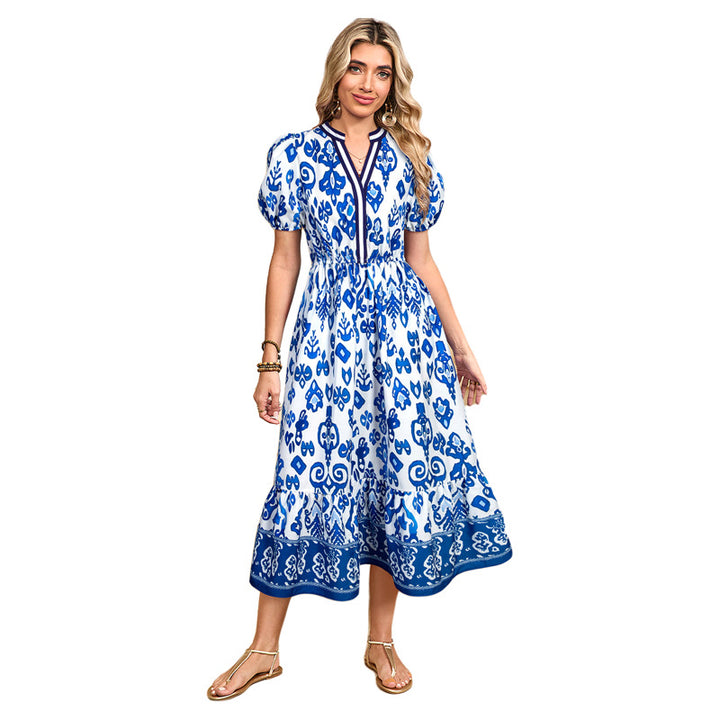 Xanthe – Floral Tiered Midi Dress