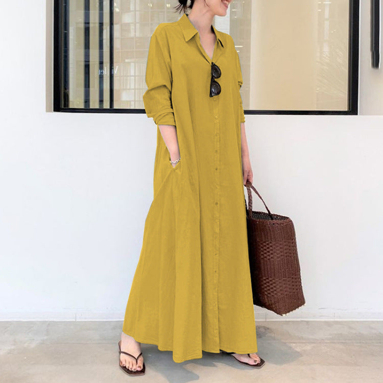 Fenleigh – Longline Shirt Maxi Dress
