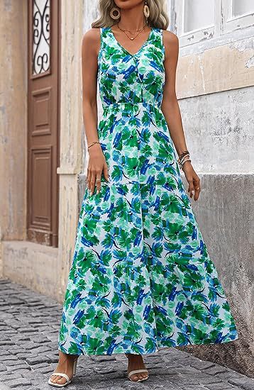 Belvia – Tiered Floral Maxi Dress