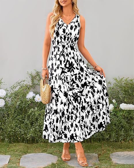 Belvia – Tiered Floral Maxi Dress