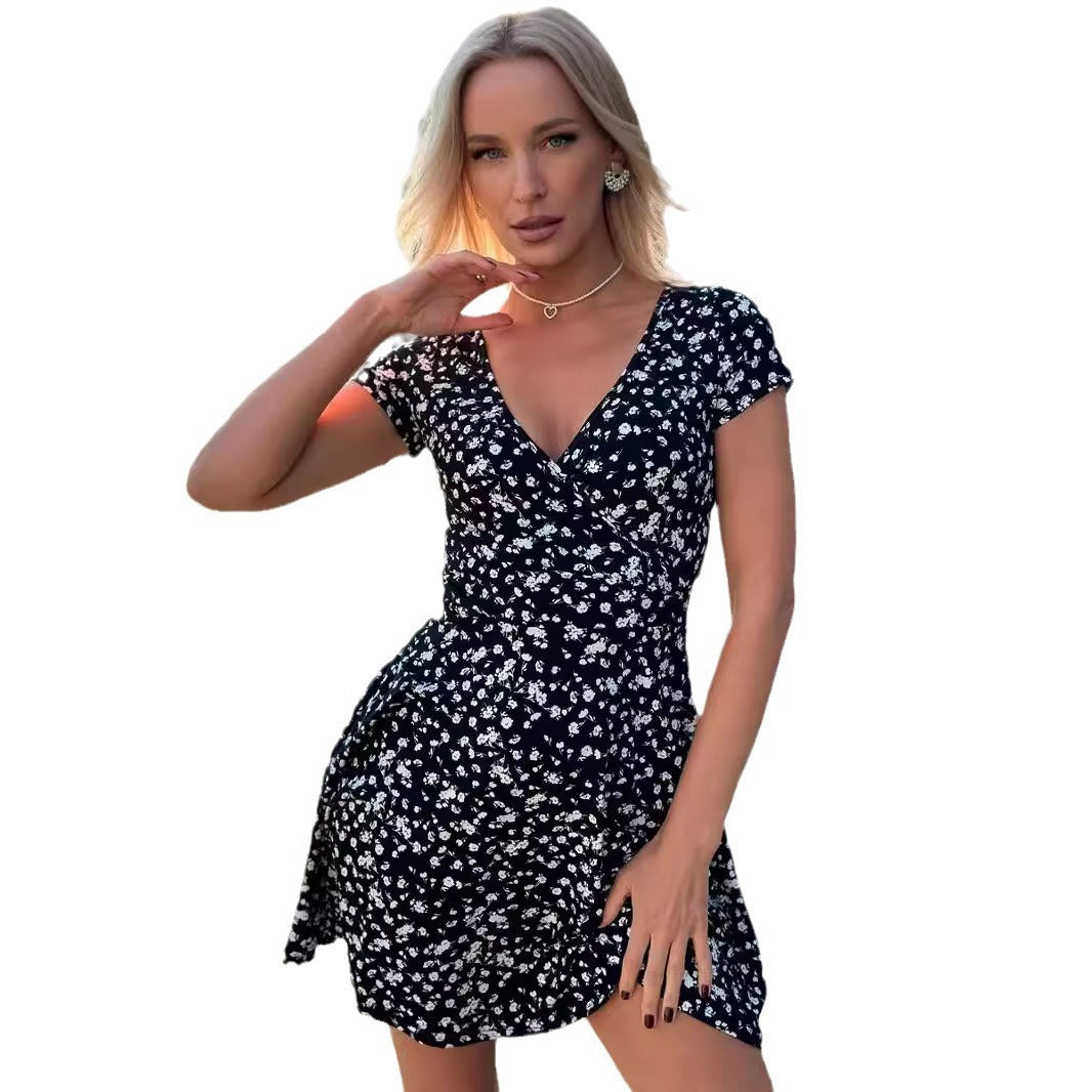 Danea – Printed Wrap Dress