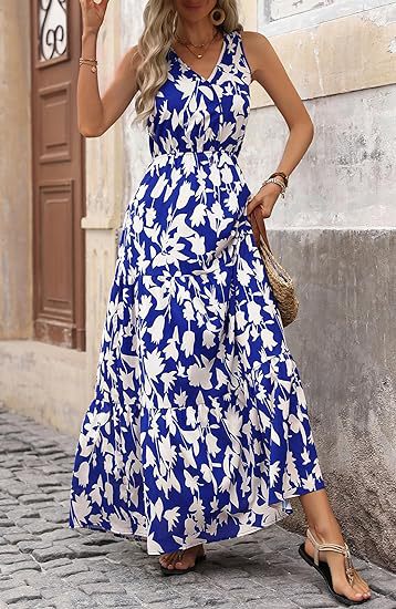 Belvia – Tiered Floral Maxi Dress