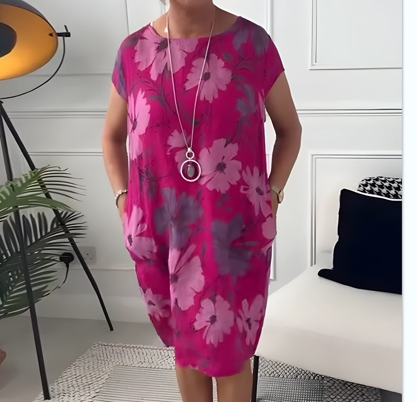 Delfina – Relaxed Floral Tunic Dress