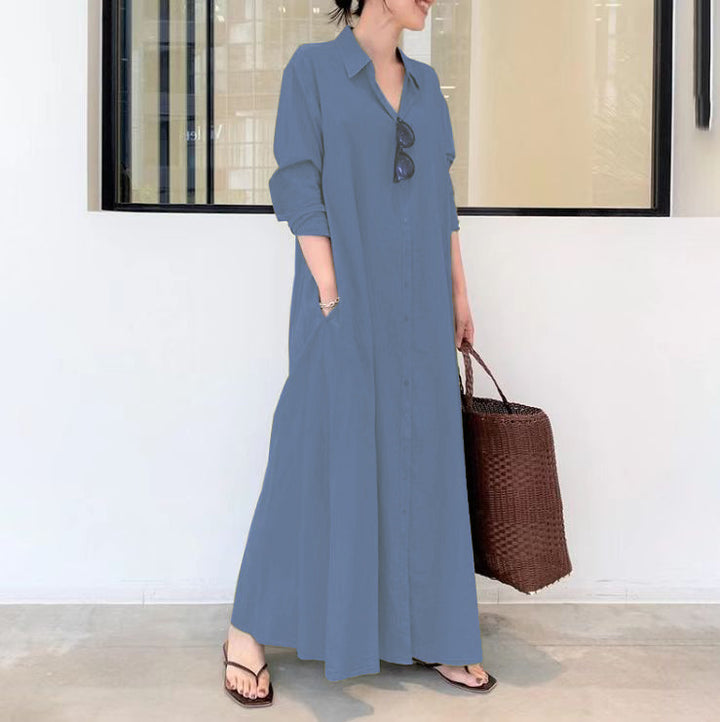 Fenleigh – Longline Shirt Maxi Dress