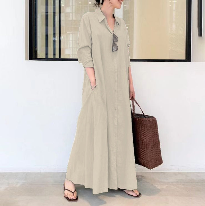 Fenleigh – Longline Shirt Maxi Dress