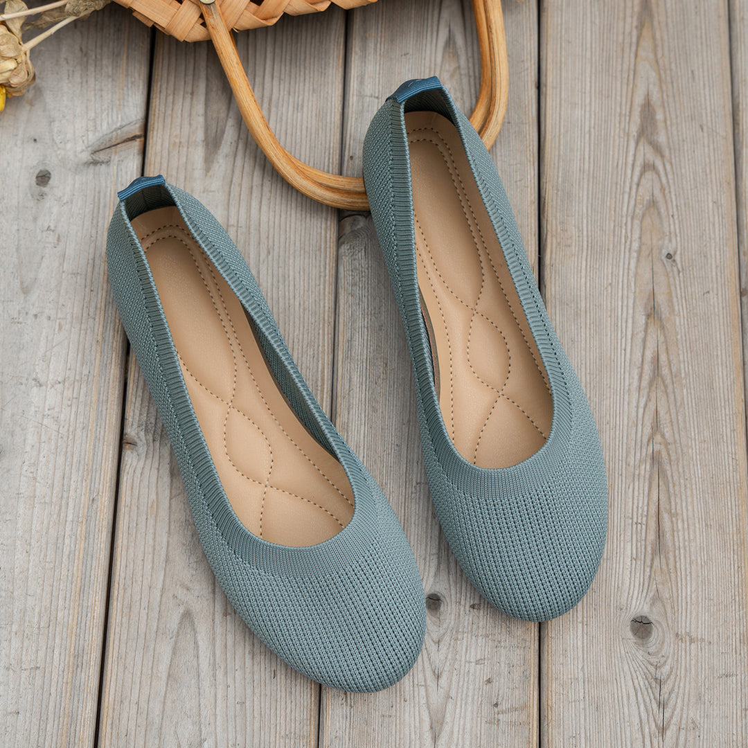 Alexis – Textured Slip-On Flats