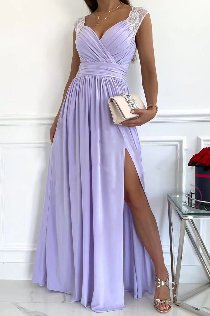 Giavanna – Lace Trim Maxi Dress