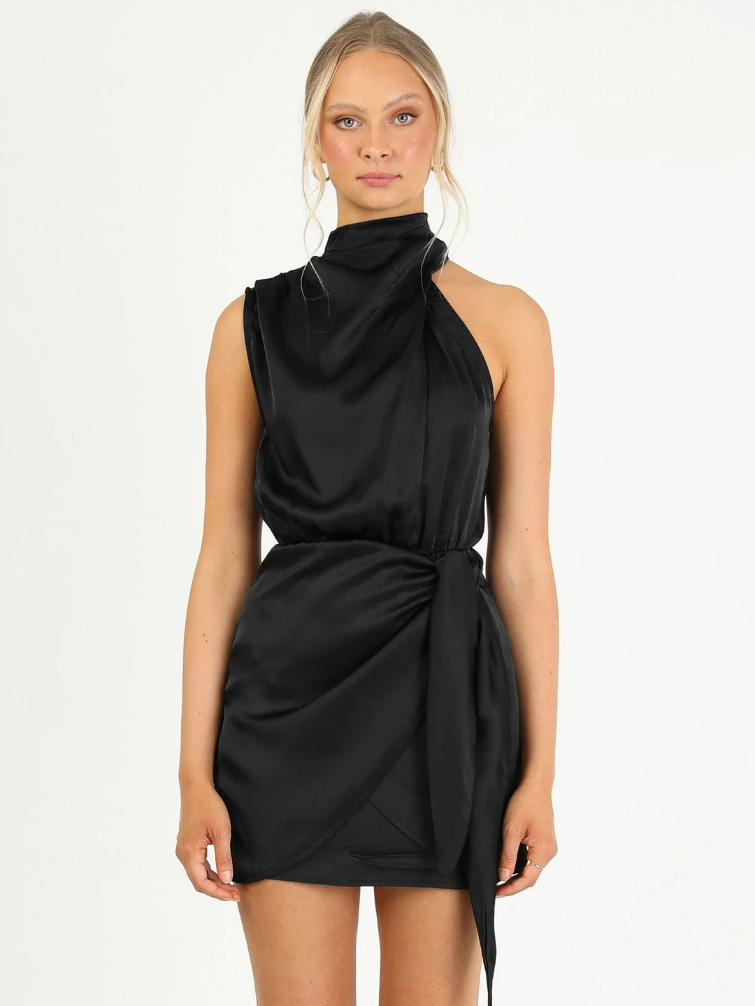 Duane – Draped Halter Mini Dress