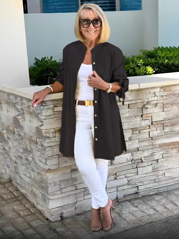Tressa – Button-Front Tunic Jacket