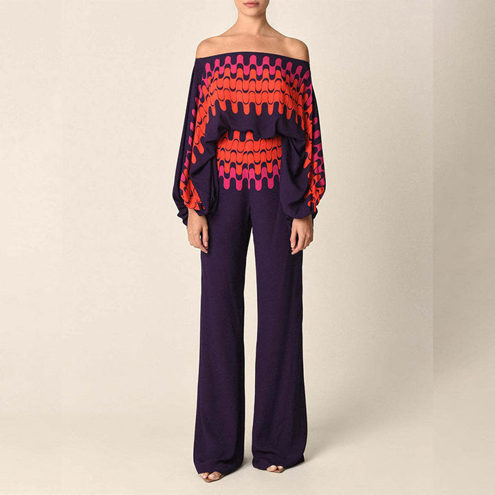 Xelina – Printed Wide-Leg Co-Ord Set