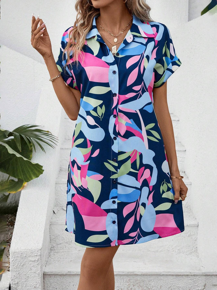 Fenna – Button-Front Mini Shirt Dress