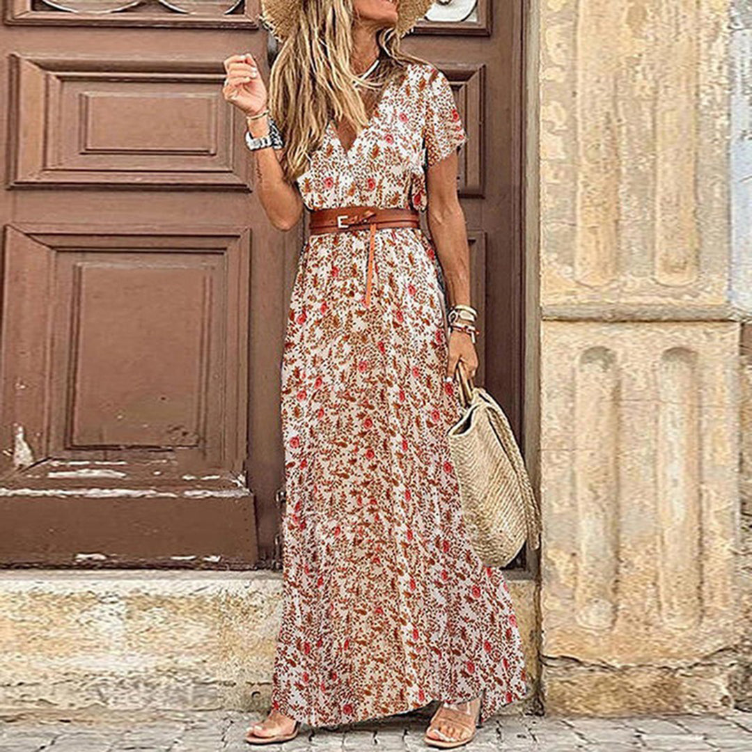 Xylara – Printed Maxi Wrap Dress