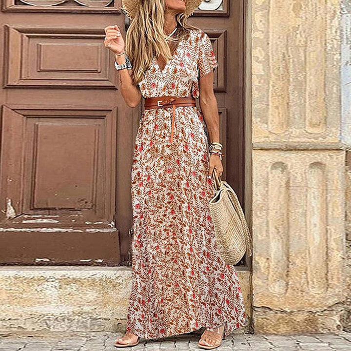 Xylara – Printed Maxi Wrap Dress