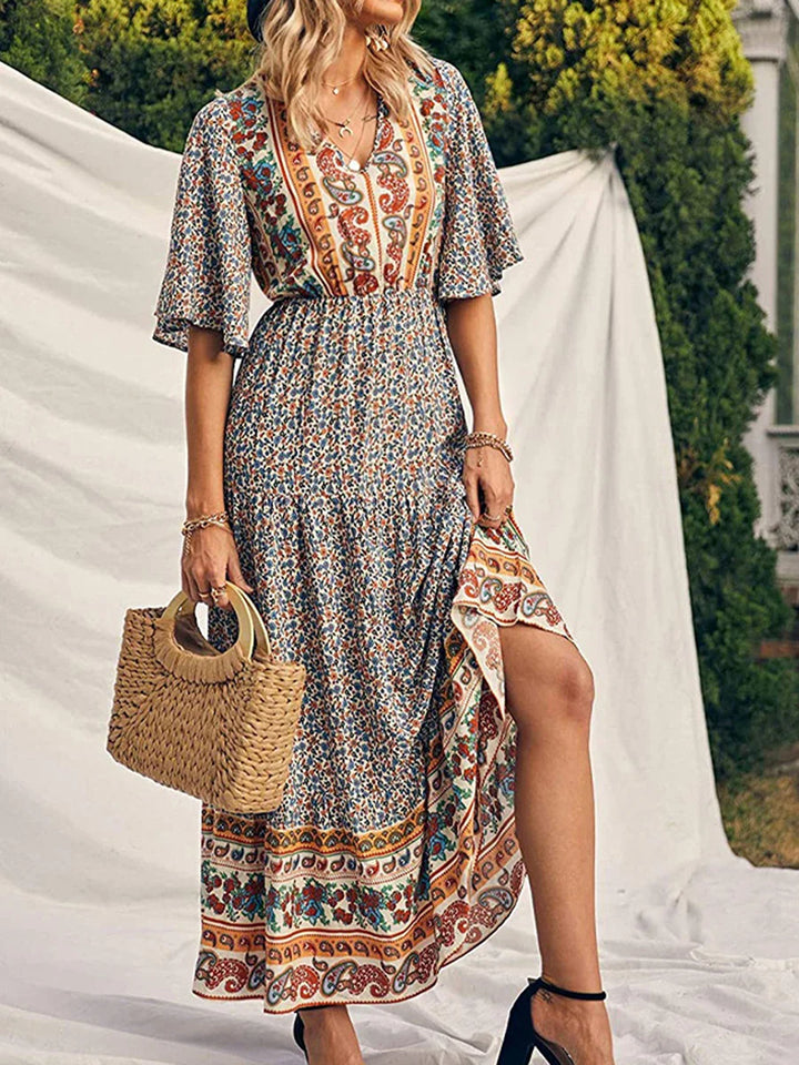 Fenellia – Bohemian Tiered Maxi Dress