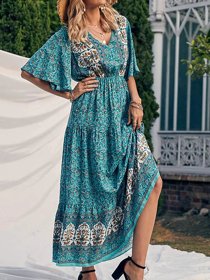 Fenellia – Bohemian Tiered Maxi Dress