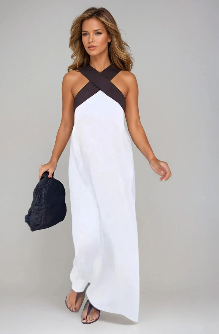 Adesewa – Cross Neck Maxi Dress