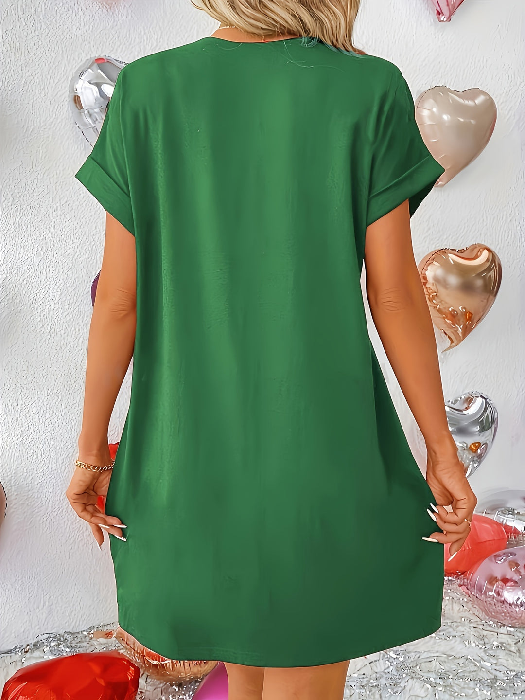 Chedie – Relaxed Batwing T-Shirt Dress