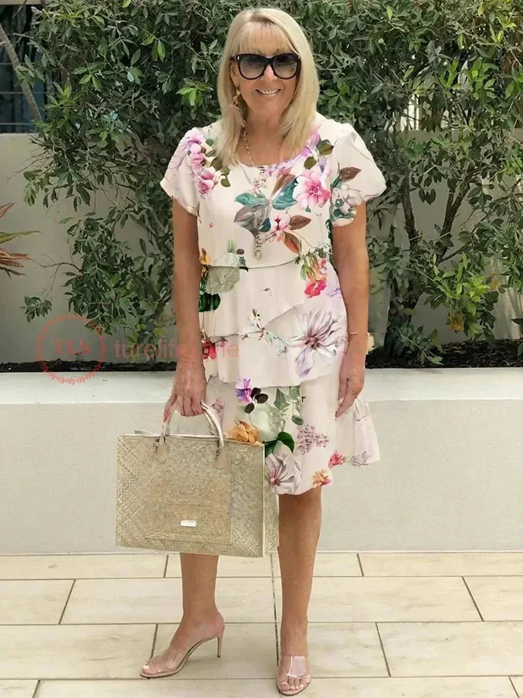 Amabel – Printed Boho Midi Dress