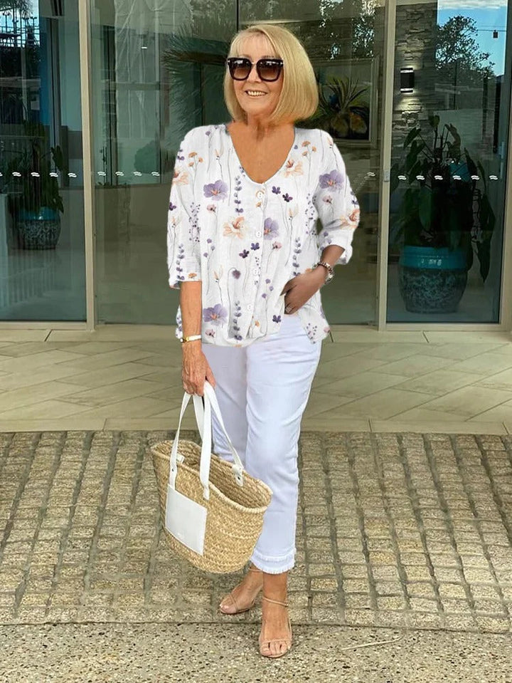 Anwena – Printed Relaxed Blouse