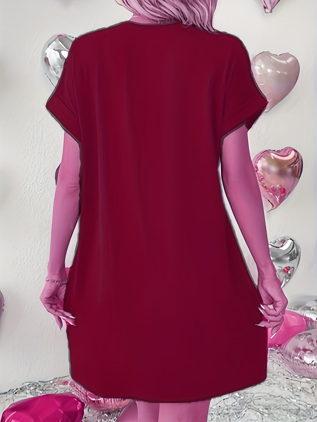 Chedie – Relaxed Batwing T-Shirt Dress