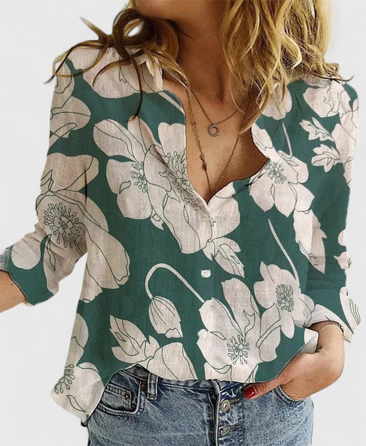 Abigailne – Relaxed Button-Up Shirt